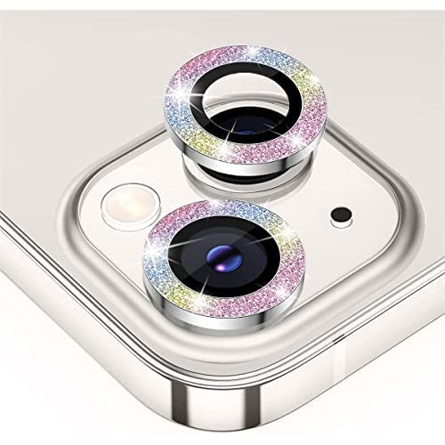 Binano iPhone 11/12 Mini Diamond Kamera Koruyucu Karışık Pembe