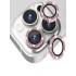 Binano iPhone 12 Pro Diamond Kamera Koruyucu Karışık Pembe