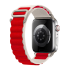 E2M Apple Watch 38-40-41MM KRD-26 Alpine Çift Renkli Kırmızı Kordon
