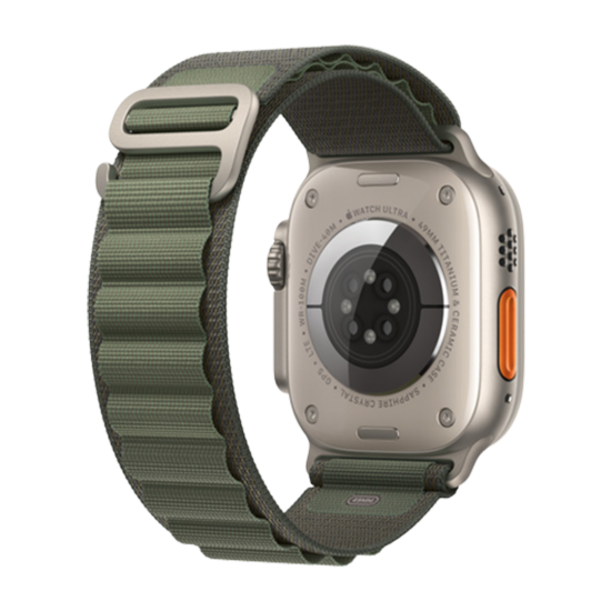 E2M Apple Watch 42-44-45-49MM KRD-27 Alpine Yeşil Kordon