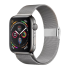 E2M Apple Watch 42-44-45-49MM KRD-31 Metal Gümüş Kordon