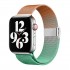 E2M Apple Watch 42-44-45-49MM KRD-31 Metal Çift Renkli Turuncu Kordon