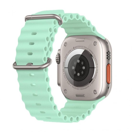 E2M Apple Watch 42-44-45-49MM KRD-28 Ocean Açık Yeşil Kordon E2M Apple Watch 42-44-45-49MM KRD-28 Ocean Açık Yeşil Kordon