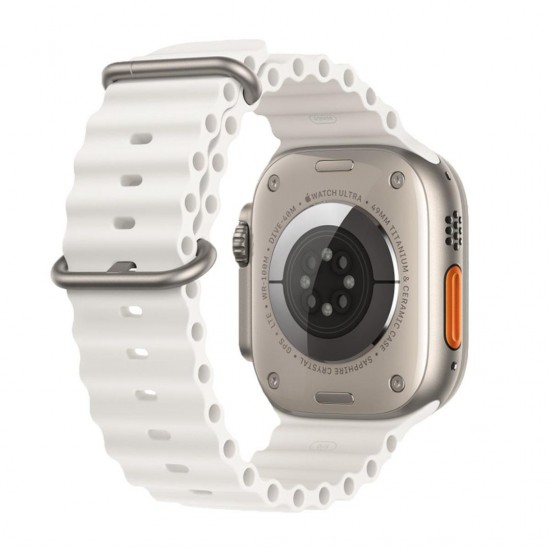 E2M Apple Watch 42-44-45-49MM KRD-28 Ocean Beyaz Kordon E2M Apple Watch 42-44-45-49MM KRD-28 Ocean Beyaz Kordon