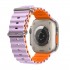 E2M Apple Watch 42-44-45-49MM KRD-28 Ocean Çift Renkli Lila Kordon