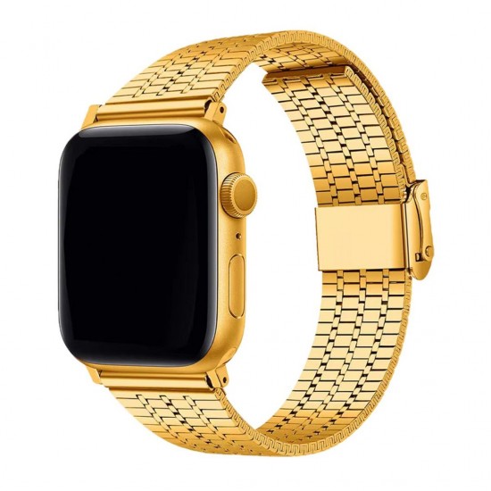E2M Apple Watch 42-44-45-49MM KRD-29 Metal Gold Kordon E2M Apple Watch 42-44-45-49MM KRD-29 Metal Gold Kordon