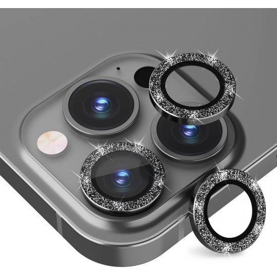 Binano iPhone 11 Pro Max Diamond Kamera Koruyucu Siyah