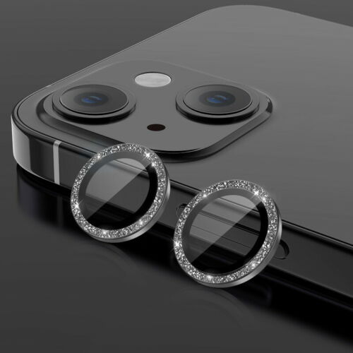 Binano iPhone 11/12 Mini Diamond Kamera Koruyucu Siyah