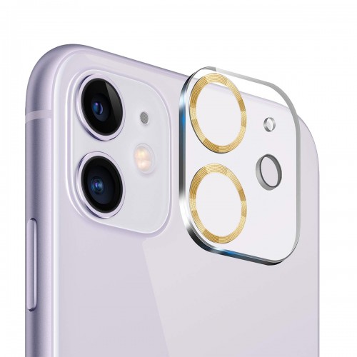 Binano iPhone 11/12 Mini 3D Pro Kamera Koruyucu Gold