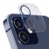 Binano iPhone 12 3D Pro Kamera Koruyucu Mavi