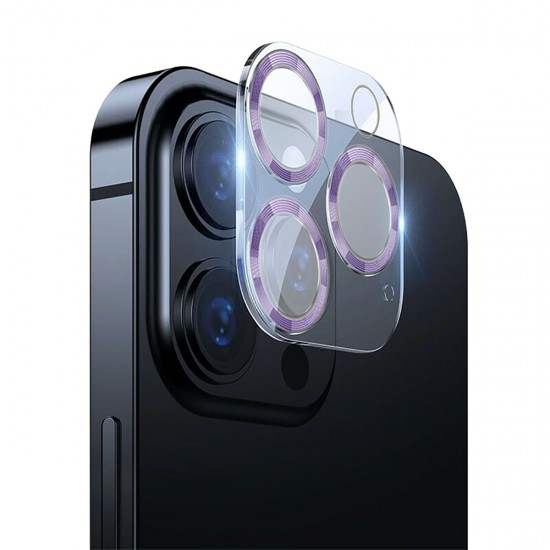 Binano iPhone 12 Pro Max 3D Pro Kamera Koruyucu Lila Binano iPhone 12 Pro Max 3D Pro Kamera Koruyucu Lila