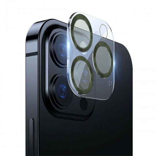 Binano iPhone 12 Pro Max 3D Pro Kamera Koruyucu Koyu Yeşil