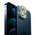 Binano iPhone 12 Pro Max 360 Metal Kamera Koruyucu Açık Yeşil