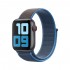 BİPOWER Apple Watch 42-44 mm KRD3 Hasır Kordon Deniz Mavisi