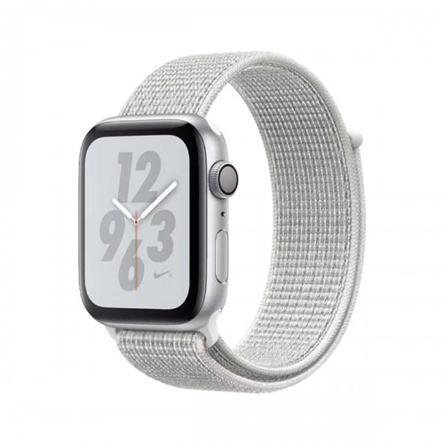 BİPOWER Apple Watch 38-40 mm KRD3 Hasır Kordon Gümüş