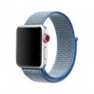 BİPOWER Apple Watch 38-40 mm KRD3 Hasır Kordon Açık Mavi