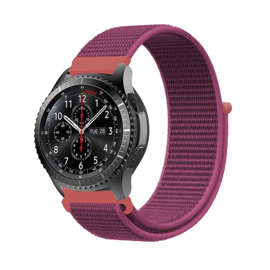 BİPOWER Samsung Watch 22mm KRD3 Hasır Kordon Fuşya