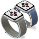 BİPOWER Apple Watch 42-44 mm KRD3 Hasır Kordon Açık Gri