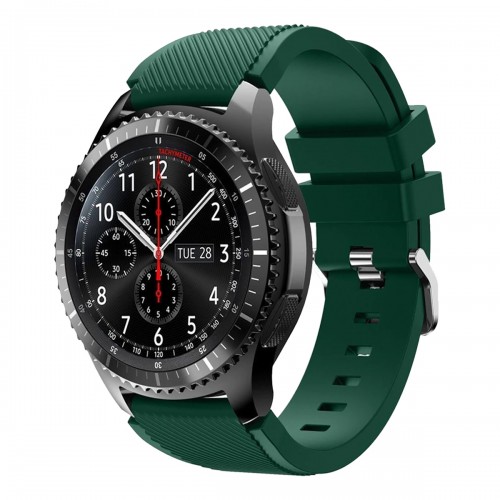 BİPOWER Samsung Watch 22mm KRD12 Frontier Silikon Kordon Koyu Yeşil