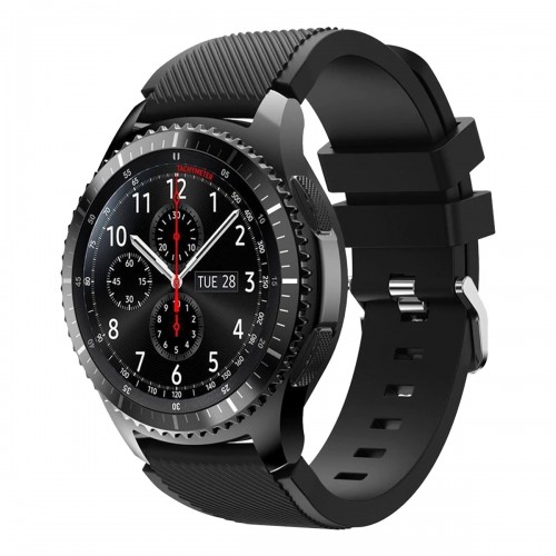 BİPOWER Samsung Watch 22mm KRD12 Frontier Silikon Kordon Siyah