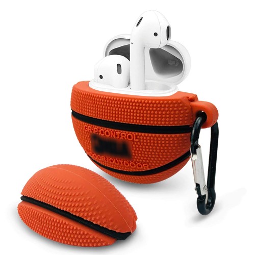 BİPOWER Airpods 1-2 Kılıf Basketbol Topu Turuncu
