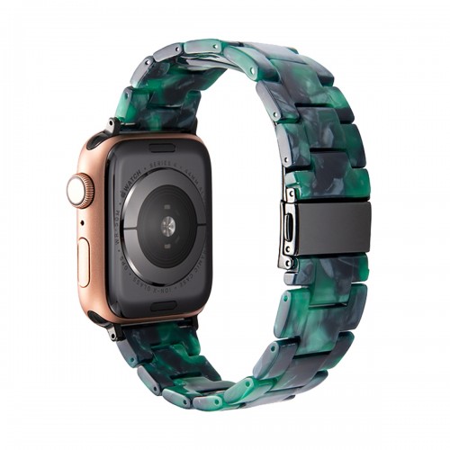 BİPOWER Apple Watch 42-44mm KRD25 Resin Kordon Yeşil