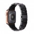 BİPOWER Apple Watch 42-44mm KRD25 Resin Kordon Siyah