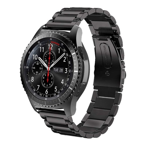 BİPOWER Huawei Watch 20mm KRD5 Klasik Metal Kordon Siyah