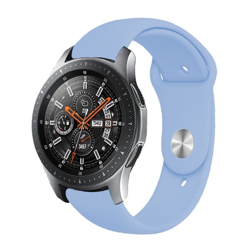 BİPOWER Huawei Watch 22mm KRD19 Classic Silikon Kordon Mavi