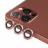 BİNANO Metal Ring Metal Ring Iphone 12 Pro Lens Koruyucu 3'Lü Takım Rose Gold