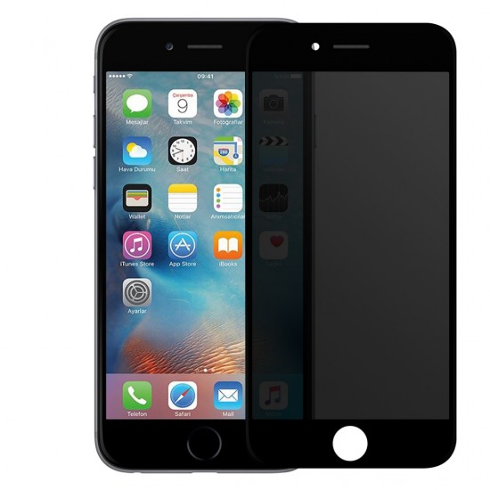 BİNANO Privacy Antidust Mat Iphone 7/8 Plus Siyah Ekran Koruyucu