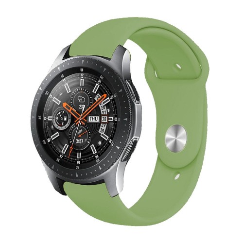 BİPOWER Samsung Watch 20mm KRD19 Classic Silikon Kordon Yeşil