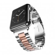 BİPOWER Apple Watch 38-40mm KRD20 Metal Kordon Rose Gold
