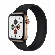 BİPOWER Apple Watch 42-44mm KRD18 Silikon Solo Kordon L Beden Siyah