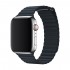 BİPOWER Apple Watch 38-40mm KRD6 Deri Bükme Kordon Gri