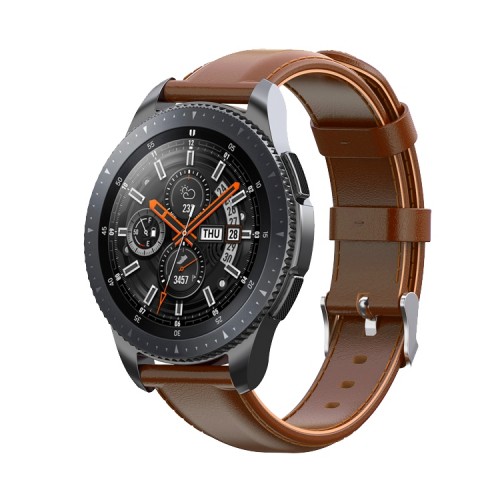 BİPOWER Samsung Watch 20mm KRD10 Deri Kordon Kahverengi
