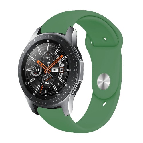 BİPOWER Samsung Watch 20mm KRD19 Classic Silikon Kordon Koyu Yeşil