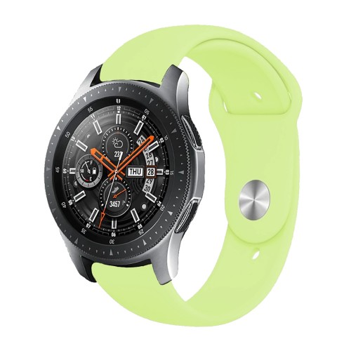 BİPOWER Samsung Watch 22mm KRD19 Classic Silikon Kordon Açık Yeşil