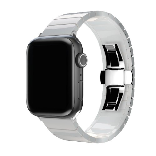 BİPOWER Apple Watch 38-40mm KRD17 Seramik Kordon Beyaz