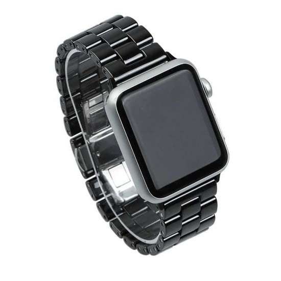 BİPOWER Apple Watch 38-40mm KRD8 Seramik Kordon Si̇yah BİPOWER Apple Watch 38-40mm KRD8 Seramik Kordon Si̇yah