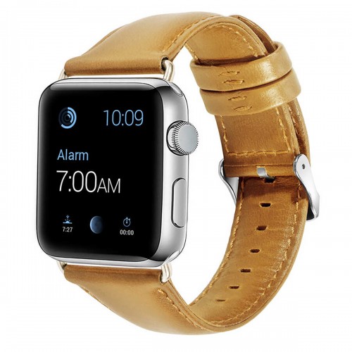 BİPOWER Apple Watch 42-44mm KRD10 Deri Kordon Kavuni̇çi̇