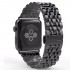 BİPOWER Apple Watch 42-44mm KRD7 Metal Kordon Si̇yah