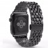 BİPOWER Apple Watch 38-40mm KRD7 Metal Kordon Si̇yah