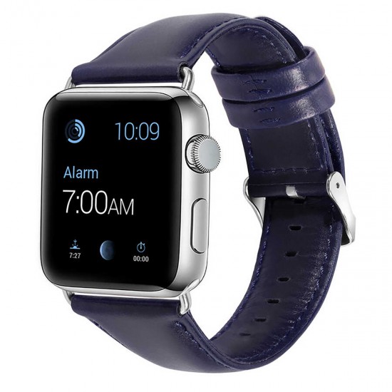 BİPOWER Apple Watch 42-44mm KRD10 Deri Kordon Laci̇vert BİPOWER Apple Watch 42-44mm KRD10 Deri Kordon Laci̇vert