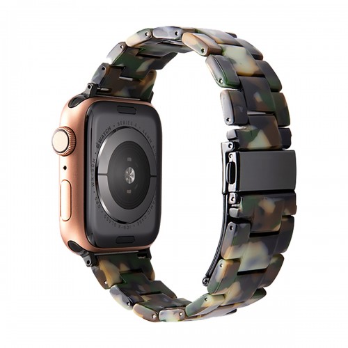 BİPOWER Apple Watch 42-44mm KRD25 Resin Asker Yeşili Kordon