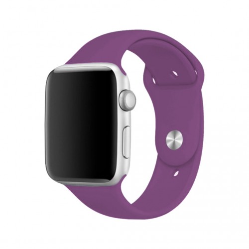 BİPOWER Apple Watch 42-44mm Classic Silikon Kordon MOR