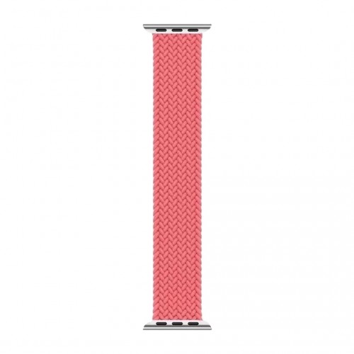 BİPOWER Apple Watch 42-44mm KRD15 Örgü Kordon S Beden Pembe