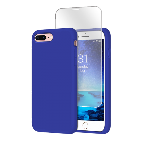 BİKAPAK 2'si Bir Arada Eco Paket iPhone 7/8 Plus Koyu Mavi