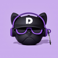 BİPOWER Airpods 3 Kılıf Star Bulldog Mor
