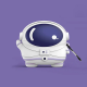 BİPOWER Airpods Pro Kılıf Astronot Mor BİPOWER Airpods Pro Kılıf Astronot Mor